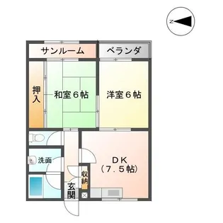 レジデンススバル【2階】の間取り