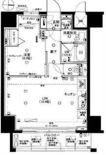 ライジングプレイス浅草NORTH【5階】の間取り