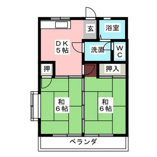 ハイツ木村【1階】の間取り