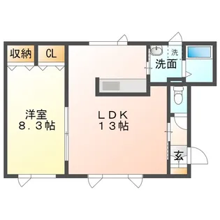 スマイルコート【1階】の間取り