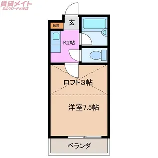 マリオ東員【1階】の間取り