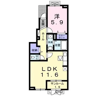 アタラクシア・VI【1階】の間取り