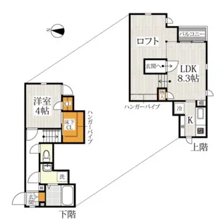 CB佐賀クレア【1階】の間取り