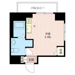 マストライフ目黒南【10階】の間取り