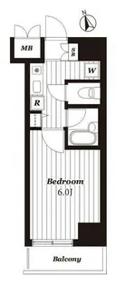 ヴェルヒルズ芝浦【10階】の間取り