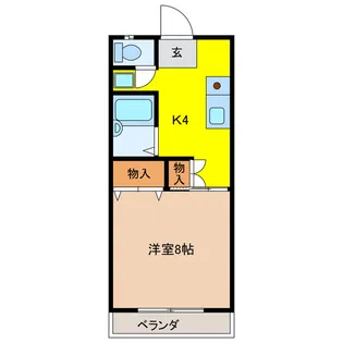 りんどうハイム【2階】の間取り