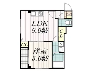 Couleur稲毛東【3階】の間取り