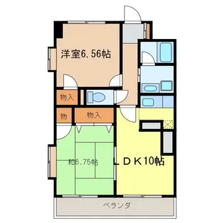 ピースフル久貴【3階】の間取り