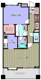 ライオンズシティ戸越銀座【13階】の間取り