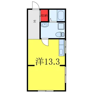 シャンティ東十条【1階】の間取り