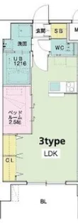 サンクス博多駅南【4階】の間取り