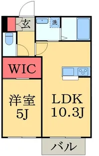 ルールドクロワール【1階】の間取り