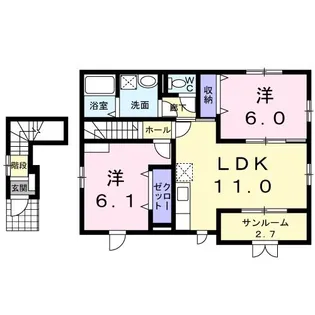 レジデンス寺町【2階】の間取り