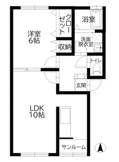 アンヴェールII【1階】の間取り