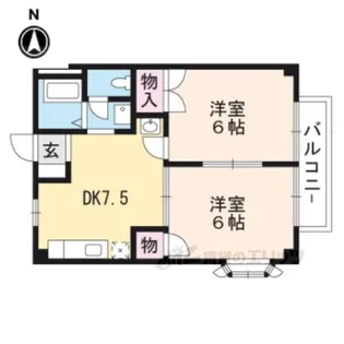 メゾン・ド・リノ2【1階】の間取り