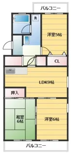 マンションPINO II【2階】の間取り