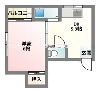 ハッピネスプラザ藤田【2階】の間取り