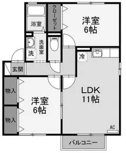 メルベーユ【2階】の間取り