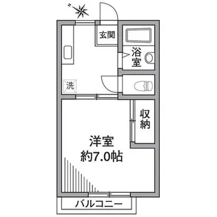 クレッシェンドK【1階】の間取り