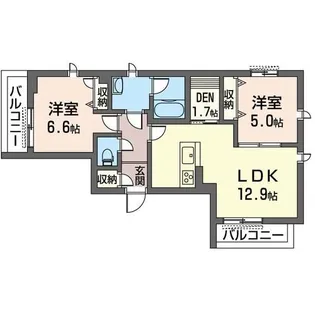 グラン シェル エトワール【3階】の間取り