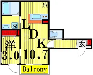 グランドゥールTJ【4階】の間取り