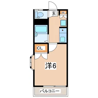 パレス郡山【2階】の間取り