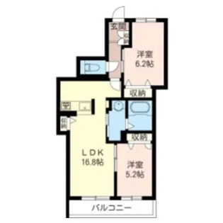 グランリュクス【2階】の間取り
