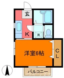 フローレンス高未(タカミ)【2階】の間取り