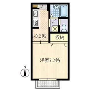 グランメールB【1階】の間取り