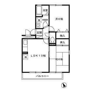 グランドゥール田中【3階】の間取り