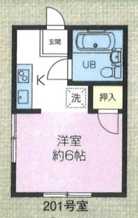 パークサイド武蔵野【2階】の間取り