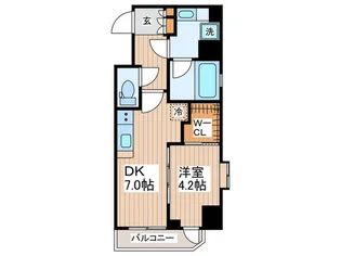 レジデンシャルスター府中【11階】の間取り