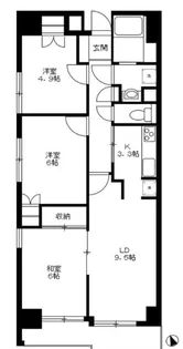 藤和シティコープ町屋II【9階】の間取り