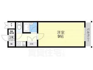 ビバリーヒルズ玉出西【5階】の間取り