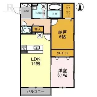 パレドール住吉【2階】の間取り