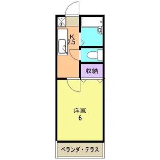 ピークハイム和光F【1階】の間取り