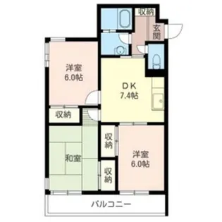 ヤマサコーポ【3階】の間取り