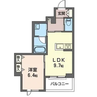 LUNA crescent(ルナ クレッセント)【2階】の間取り