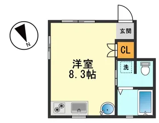 サンブリヤ新小岩【1階】の間取り