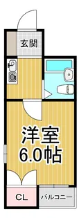 グローリー立花【2階】の間取り