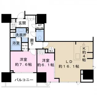 グランドヒルズ恵比寿【10階】の間取り