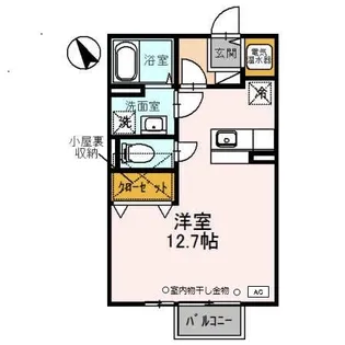 グランマーシーマサノ A【2階】の間取り