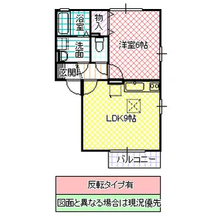 メゾン森 Part 12【1階】の間取り