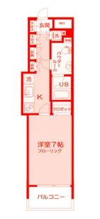 日神デュオステージ横濱マリンスクエア【4階】の間取り