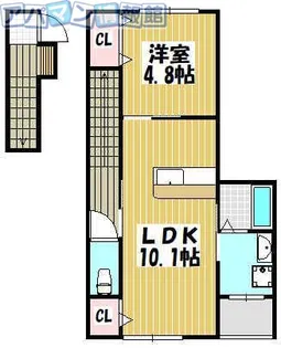 ボヌール【2階】の間取り