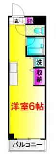 グローリス中野【1階】の間取り