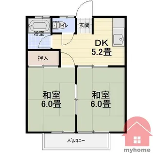 桃源台ハイツ【2階】の間取り