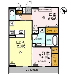 メゾン・メルベーユ【3階】の間取り