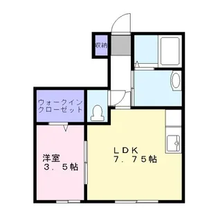 コンフォート新野辺C【1階】の間取り