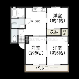 アルブル【1階】の間取り